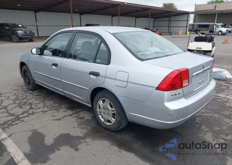 2001 Honda Civic Lx from USA, damaged, VIN 2HGES15511H591948